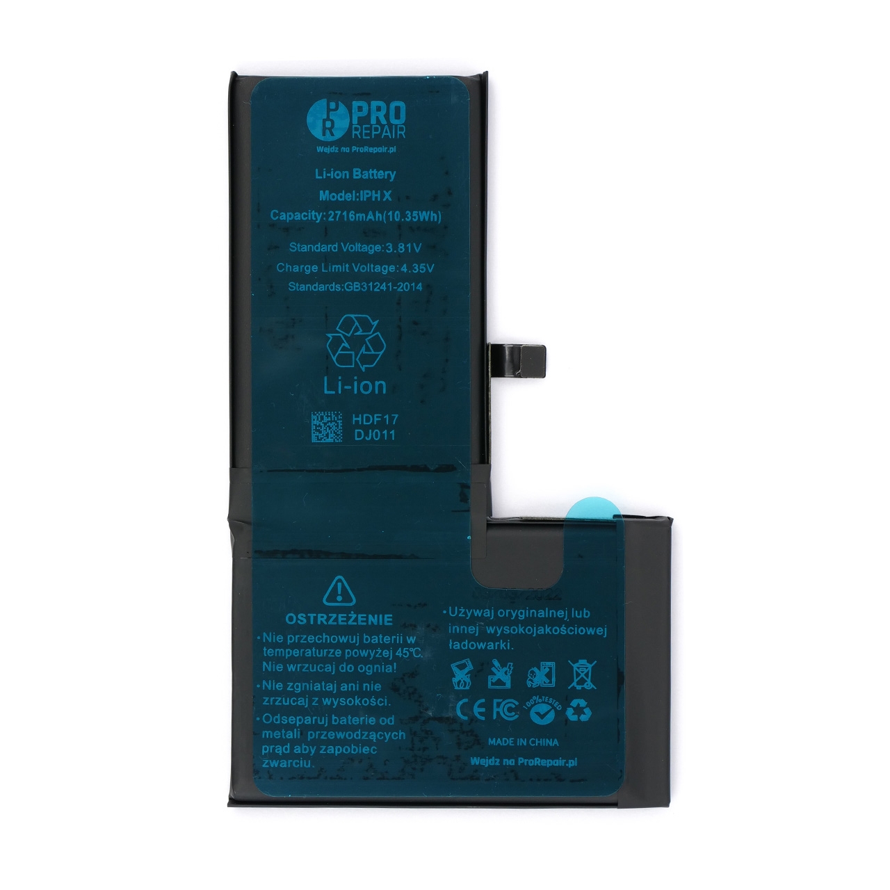 Bateria Pro Repair do iPhone X