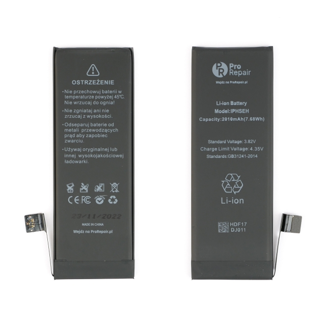 Bateria Pro Repair z większą pojemnością 2010 mAh do iPhone SE 2016